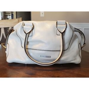 Michael Kors White Leather Satchel